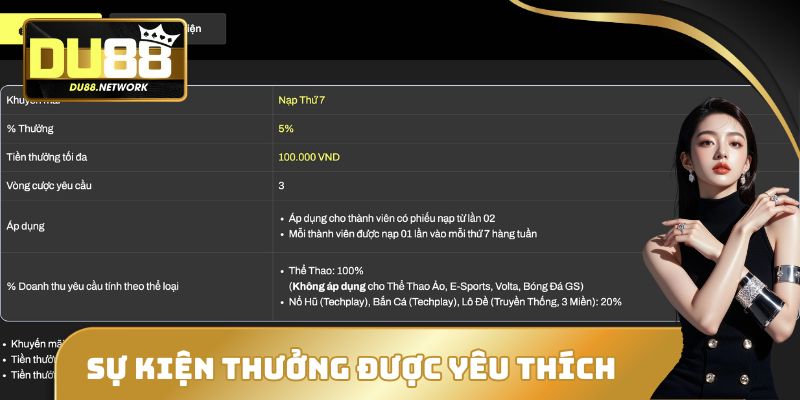 Tặng Thưởng Thành Viên Mới DU88 - Nhận Ngay 100k Về Túi 1 Tặng thưởng thành viên mới DU88 - Nhận ngay 100k được đón nhận
